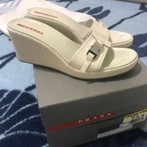 Prada wedge sandals